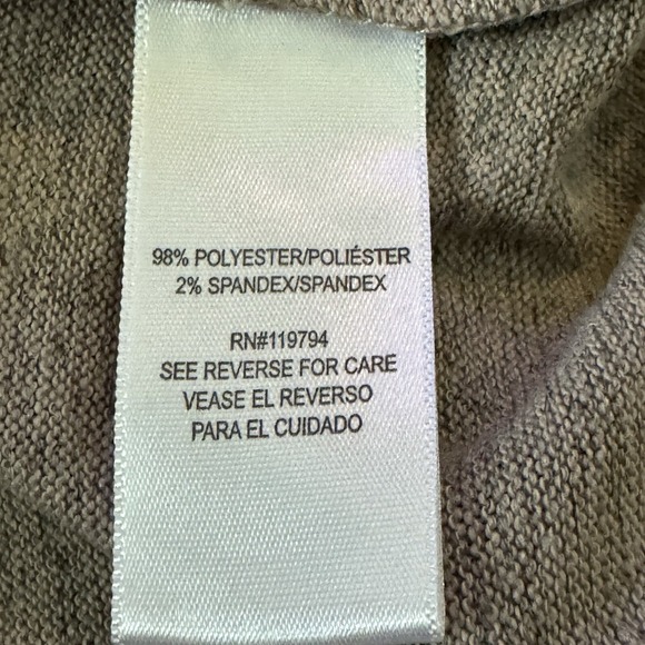 Energe XL Top Shirt Brown Paisley Scoop Neck 3/4 Sleeve Knit Embellished Stretch - Picture 6 of 7